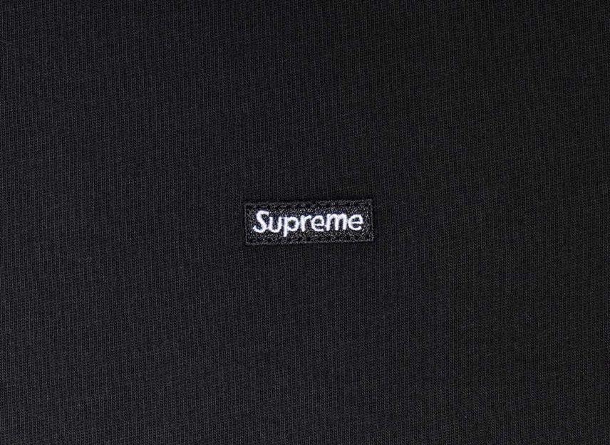 Supreme Черная футболка с маленькой коробкой (FW24)
