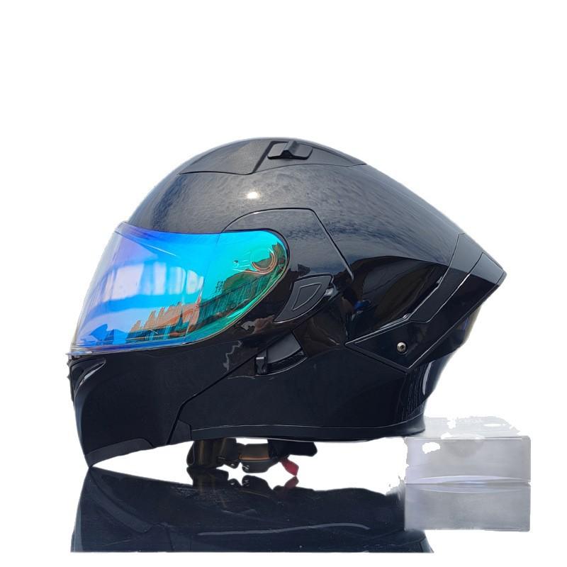 New Motorcycle Helmet Men's Face Helmet Women's Locomotive Full Helmet Summer Double Lens Universal In All Seasons