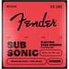 Струны для электробаса Fender SubSonic™ 9050M, Плоская навивка из нержавеющей стали, Длинная мензура...