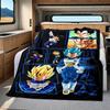 1 шт. Плед из фланели с принтом DRAGON BALL, Высокое качество, Для всех сезонов, Декор для дома, Тепло и Уют, Идеально для Рождественских подарков