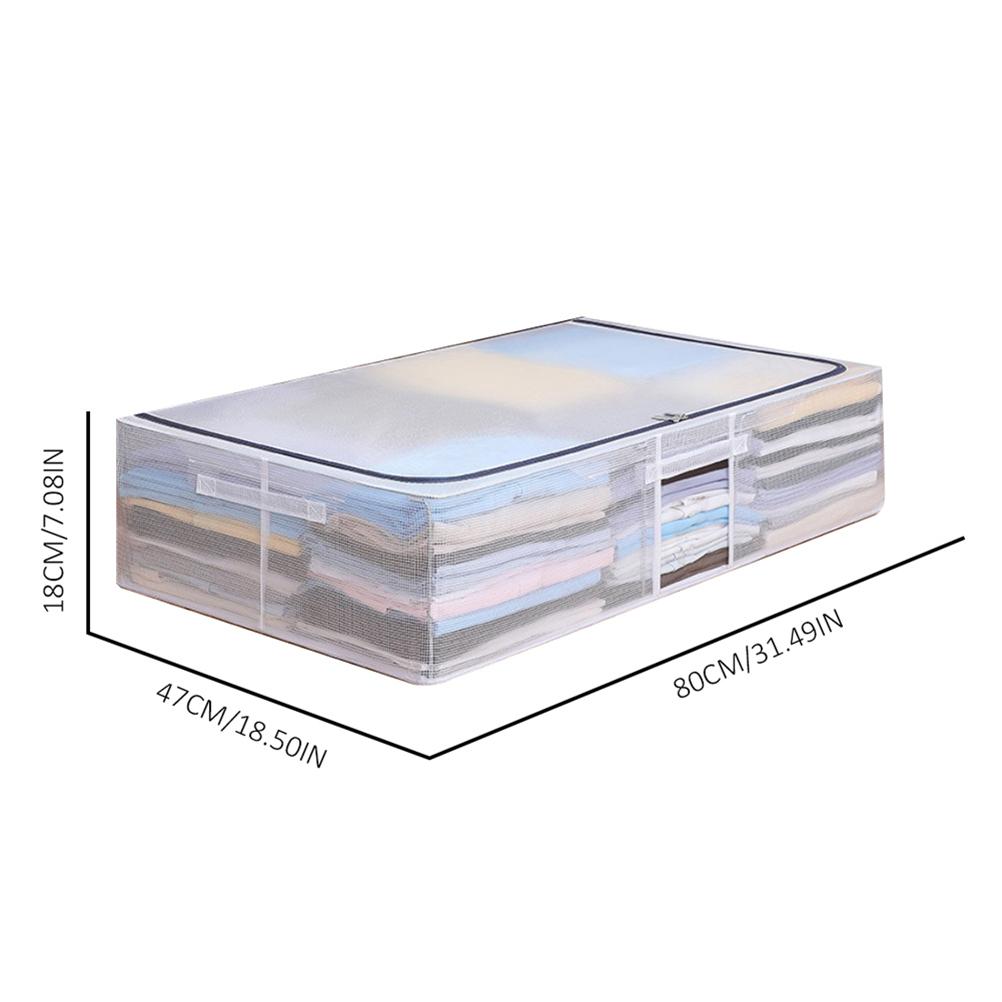 Non Woven Underbed Storage Bag Quilt Blanket Clothes Storage Bin Box Folding Organizer Clothing Container