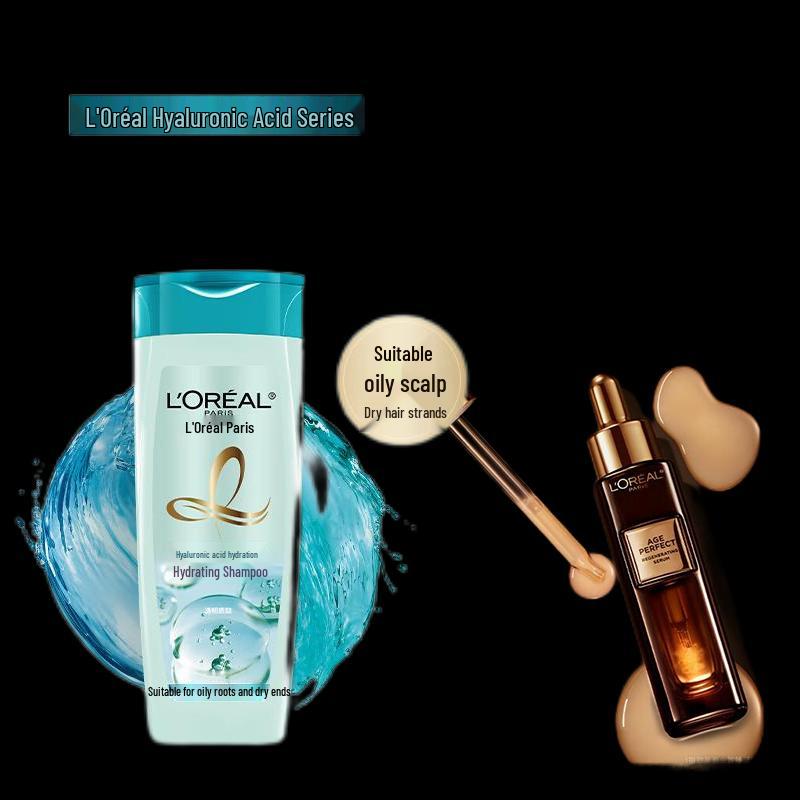 Дуэт для ухода за волосами L'Oreal: Шампунь и сыворотка «Золотой век»