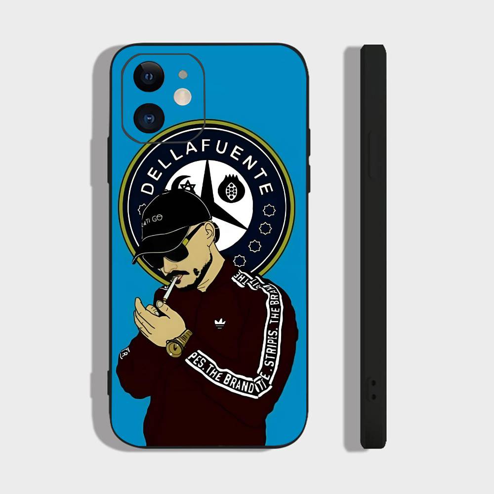 D-Dellafuente-e F C Для iPhone 13,17,11,12,16,14,15,Plus,Pro Max Мягкий Силикон Черный Чехол для Телефона