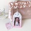 Kawaii Kpop Photocard Holder for 53x85mm PVC Card Protector with Pendant Keychain for Students Girls School Accessories Gift