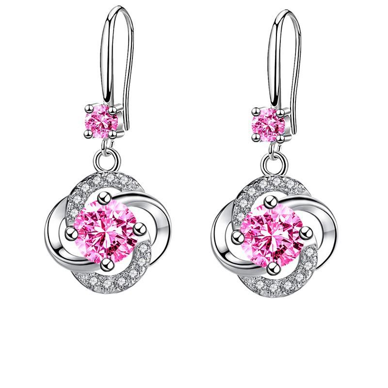 Yun Miao Elegant Intertwined Circle Women's Earrings - Popular European & American Style