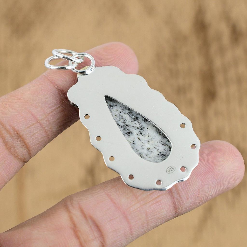 Easter Sale Sterling Silver K2 Jasper Gemstone Artisan Trendy Pendant Jewelry