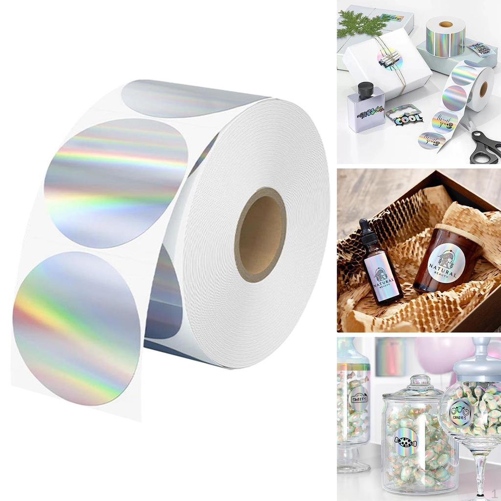 Thermal Label Stickers DIY Roll Colorful Self- Sealing Labels for Envelopes Holiday Cards