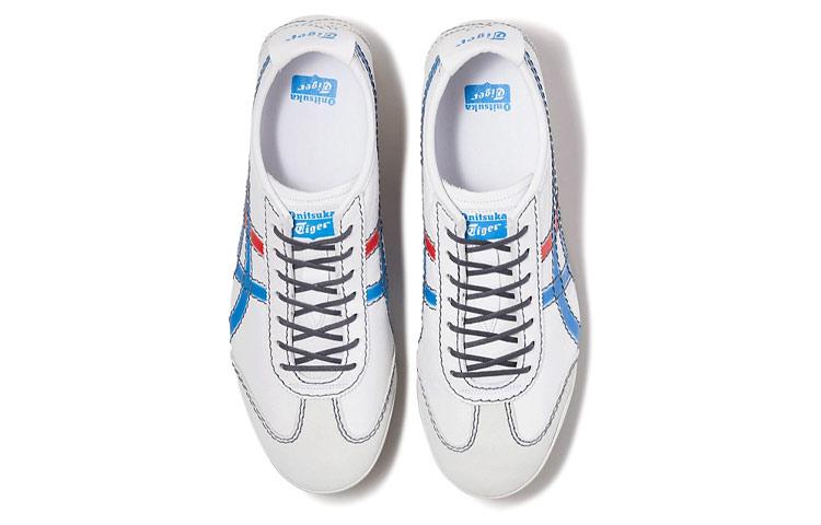 ONITSUKA TIGER MEXICO 66 Sd Pf Низкие Повседневные Кроссовки Унисекс Белый Синий Красный 1183A971-103