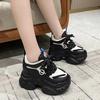Fashion 10CM Autumn Platform Mesh Sneakers Women Breathable Tennis Female Vulcanized Shoes Spring Chunky Sneakers Sports Dad Shoes Woman