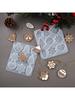 Christmas Elk Mold  Christmas Tree Pendant Snowflake Keychain Decoration Car Pendant Silicone Mold for Party Decor