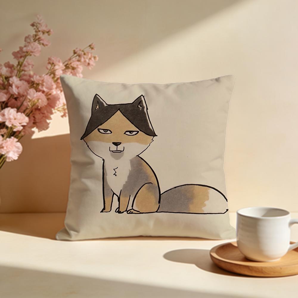 Elusive Tibetan Fox Cushion Cover Soft Pillow Cases for Home Bedroom Living Room Sofa