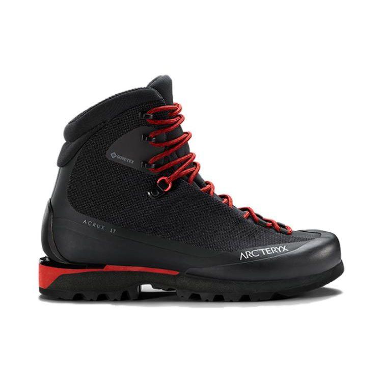 Arcteryx Acrux Lt Shock Absorbing Slip Resistant Durable High Top Outdoor Functional Shoes Men Shoes Black Red L07610100