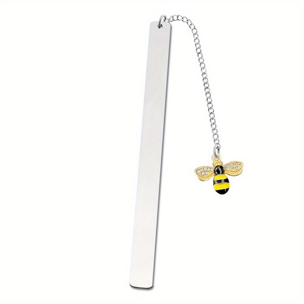 1pc Bee Pendant Stainless Steel Bookmark - Heartwarming Gifts for Family, Friends, and Colleagues, Creative Christmas, Teacher's Day Gifts