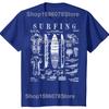 Funny Surfboard Surfing Vintage Patent Surfer T Shirts Men Cotton Humor Streetwear Tee Shirt Short Sleeve Unisex Loose Clothing