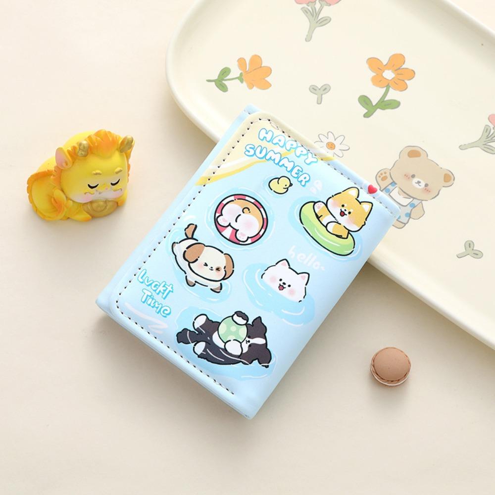 Portable Short Women's Wallet Mini Large Capacity Coin Purse Multiple Card Slots Card Bags