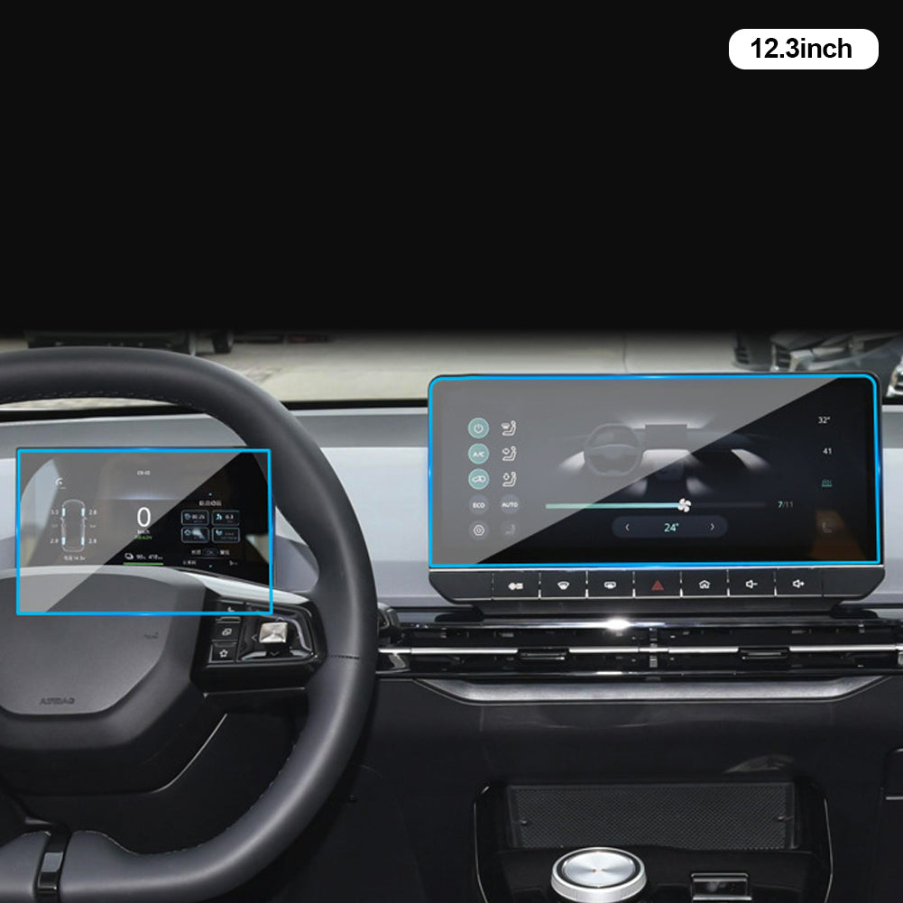 2 шт. автомобильная панель передач, приборная панель, навигация, внутренний экран, защитная пленка TPU, наклейка против царапин, защита для MG MG4 EV 2024-23