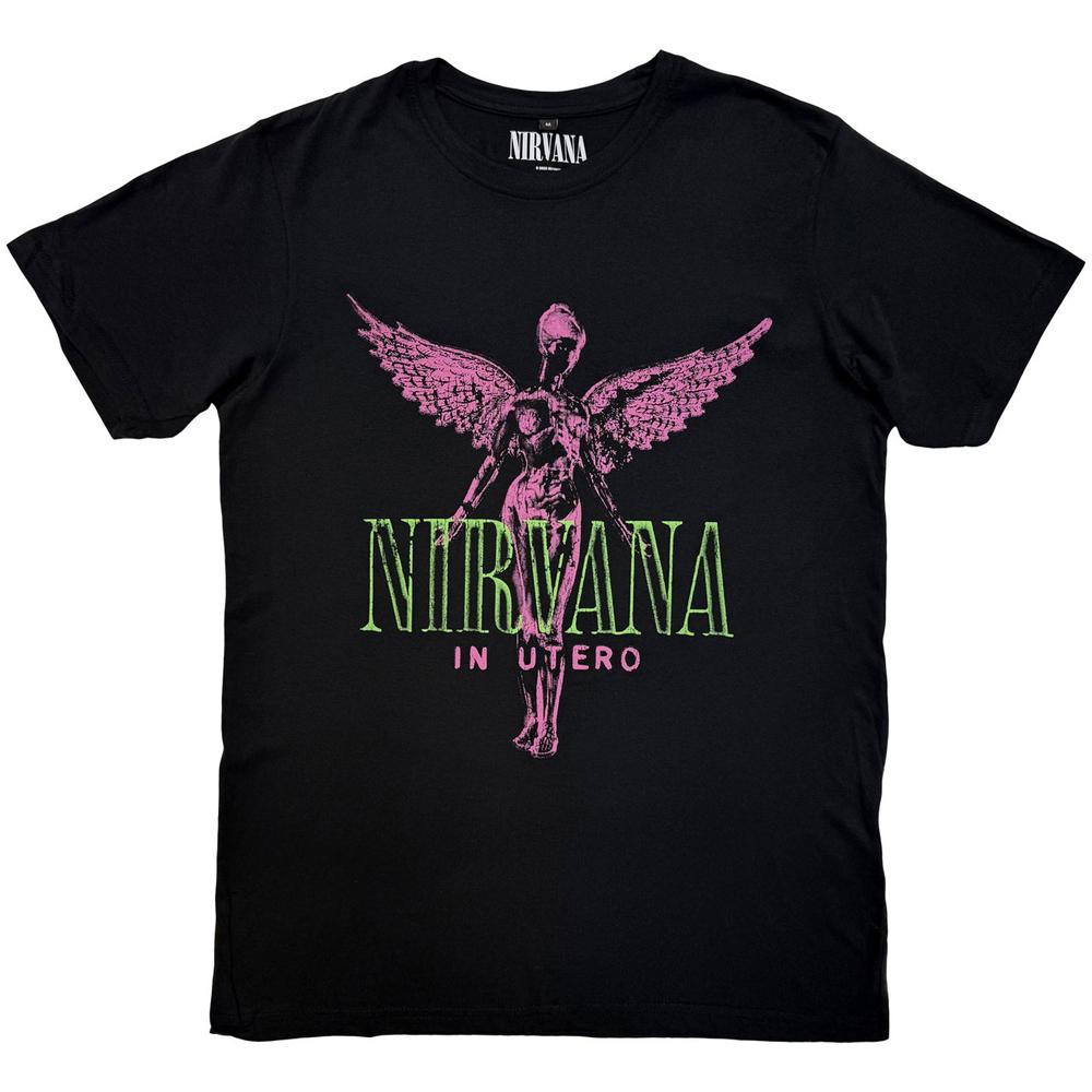 Nirvana Unisex Adult In Utero Purple Angel T-Shirt