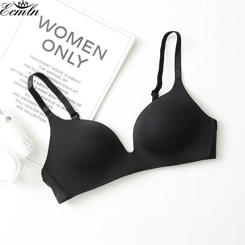 Женский бюстгальтер Push Up Поддерживающие бюстгальтеры Бесшовные бюстгальтеры на косточках с глубоким вырезом Мягкие удобные Inbarely Bras
