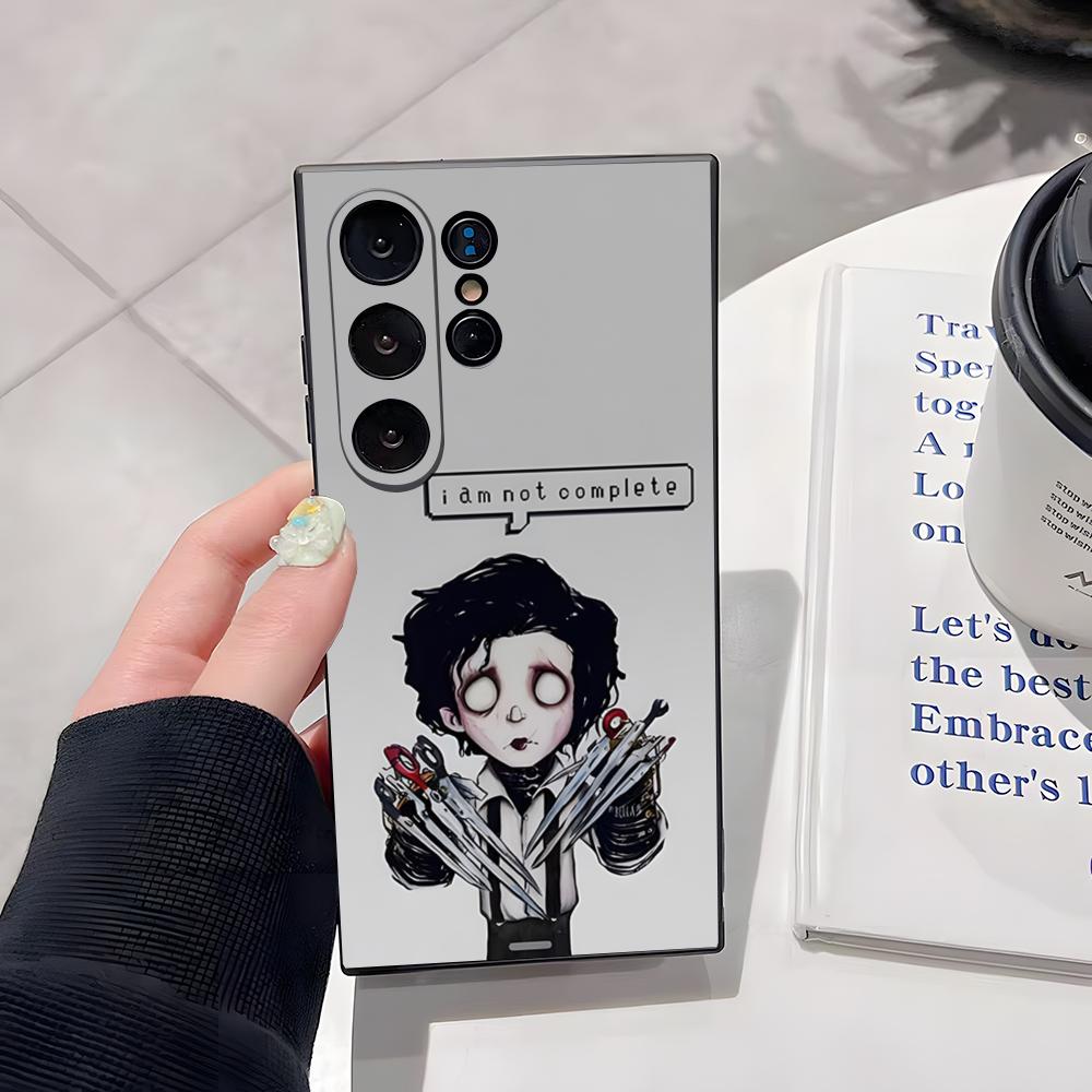 Retro Edward Scissorhands Phone Case For Samsung S26 Ultra S25 Edge Ultra S23 S22 S21 S20 Ultra Plus S24 Fe Cover