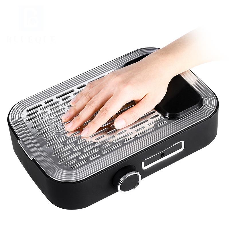 80W Strong Suction Nail Vacuum Collector for Manicure Tools Nail Fan with Filter for Nail Art Salon Equipment Nails Dust Cleaner