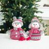 Exquisite Snow Doll Portable Christmas Fabric Doll Christmas Decorations Pendant  Kids Gift