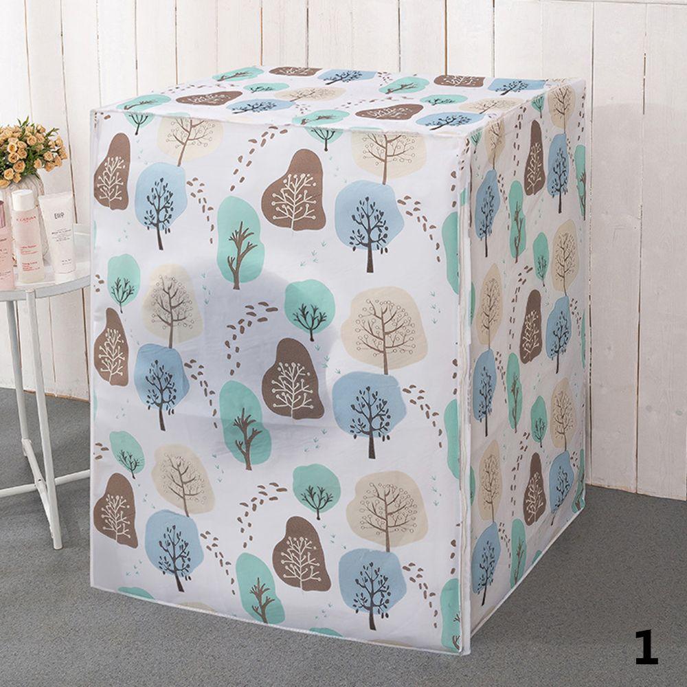 Cartoon Dustproof Waterproof Protective Jacket Sunscreen Washer Dryer Case Washing Machine Cover