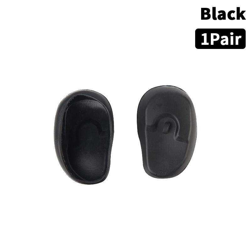 1 пара силиконовых накладок на уши для окрашивания волос, водонепроницаемые защитные накладки для ушей для душа, шапочки-наушники для салона парикмахерской