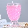 Creative Simple Color Crystal Candle Holder Ornaments DIY Glass Drinkware for Holiday Gifts