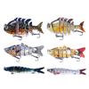 6 шт. Искусственные приманки с тройным крючком, реалистичного вида, яркой расцветки, многосоставные воблеры, жесткие приманки, рыболовные снасти