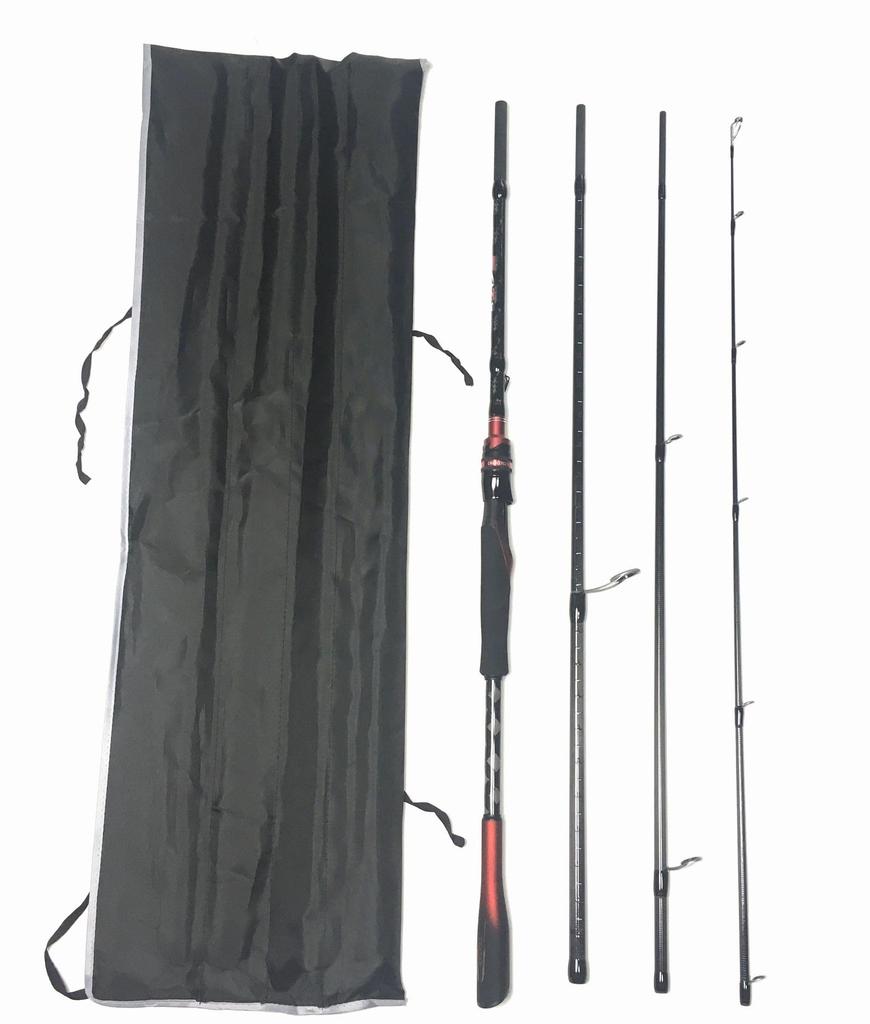 Спиннинговое удилище EVA 9 футов с углеродной монококовой ручкой, 4 шт., спиннинговое удилище для морского окуня, дорожная удочка, окунь, магочи, сверхлегкое, для ловли на форель с берега