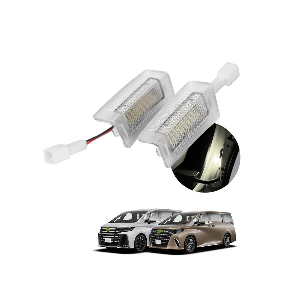 Toyota New Alphard 40 Сдвижная дверь Подсветка приветствия и порога Приветственная подсветка двери для задней части Оригинал Легкий Высокий Включает установочный комплект Набор из