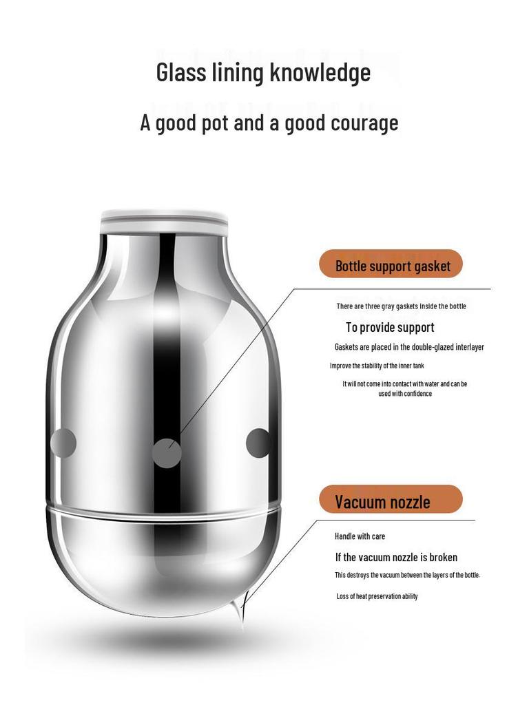 Умный термос-чайник большой емкости с изоляцией для горячей воды