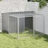 VidaXL Dog Niche with Yard, Puppy Cage with Door and Latch, House with Extended Yard for Pets, 3214222