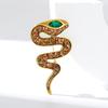 Брошь в виде змеи, индивидуальная, универсальная, памятная, зодиакальная, брошь в виде змеи, украшение для одежды животного
