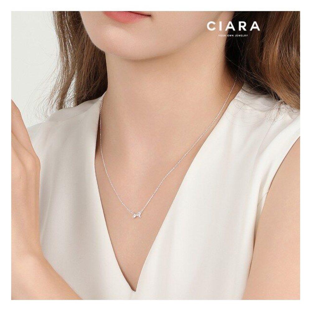 Ciara 92.5 Silver Giungano Fiocco Elegante Necklace