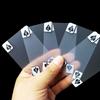 Playing Cards Transparent Plastic Frosted Poker White Frosted Waterproof PVC Playing Cards Unique Cards Indoor Party Game