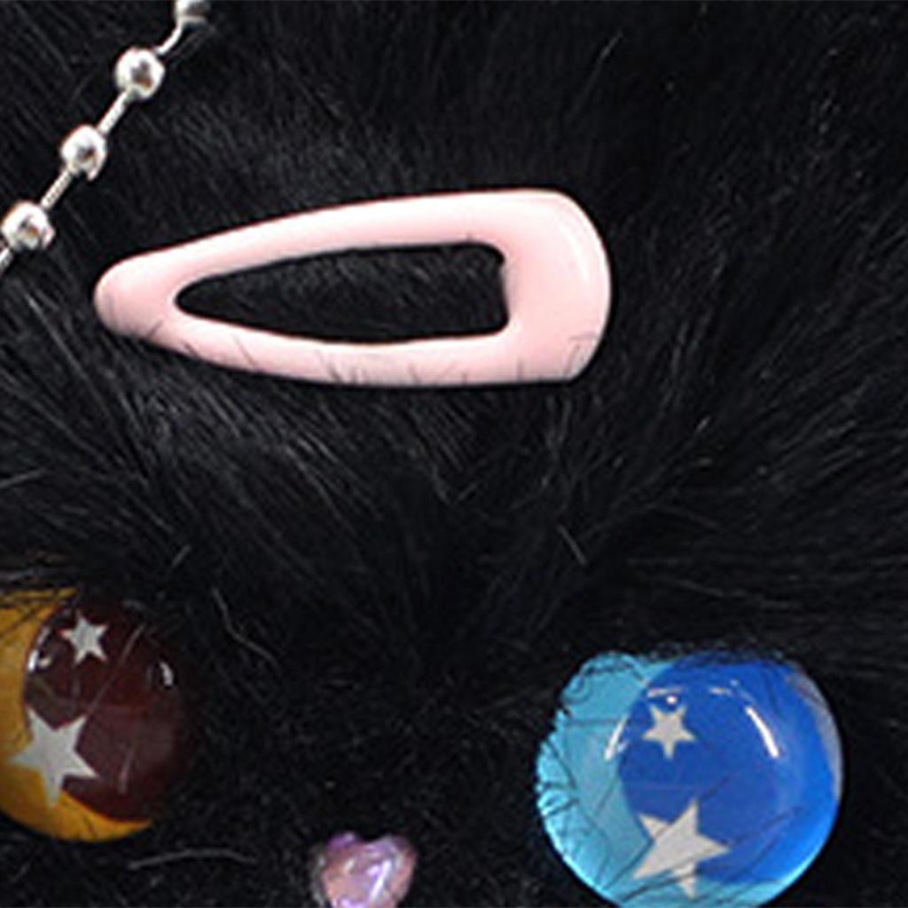 Плюшевый брелок для ключей в виде кошки, подвесной аксессуар, украшение для куклы из мультфильма