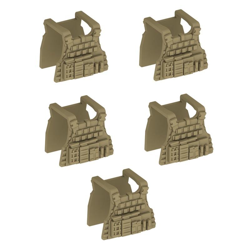 5 шт. в комплекте, военные минифигурки, аксессуары, жилет спецназа, MOC SWAT, солдатские блоки, кирпичи, модельные строительные наборы, развивающие игрушки