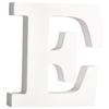 MDF Letter E , White, 11cm, Thickness 2cm