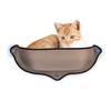 DEWEL Hammock Cat Window Suction Cup Cat Window Frame Sitting Stand Window Bed Load Capacity 13kg Mat Included Basking In the Sun Pet Bed Easy To