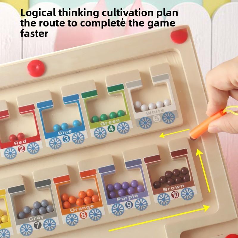Деревянный Сортировочный Пазл Классификация по Цвету Детский Развивающий Игра Родитель-Ребенок