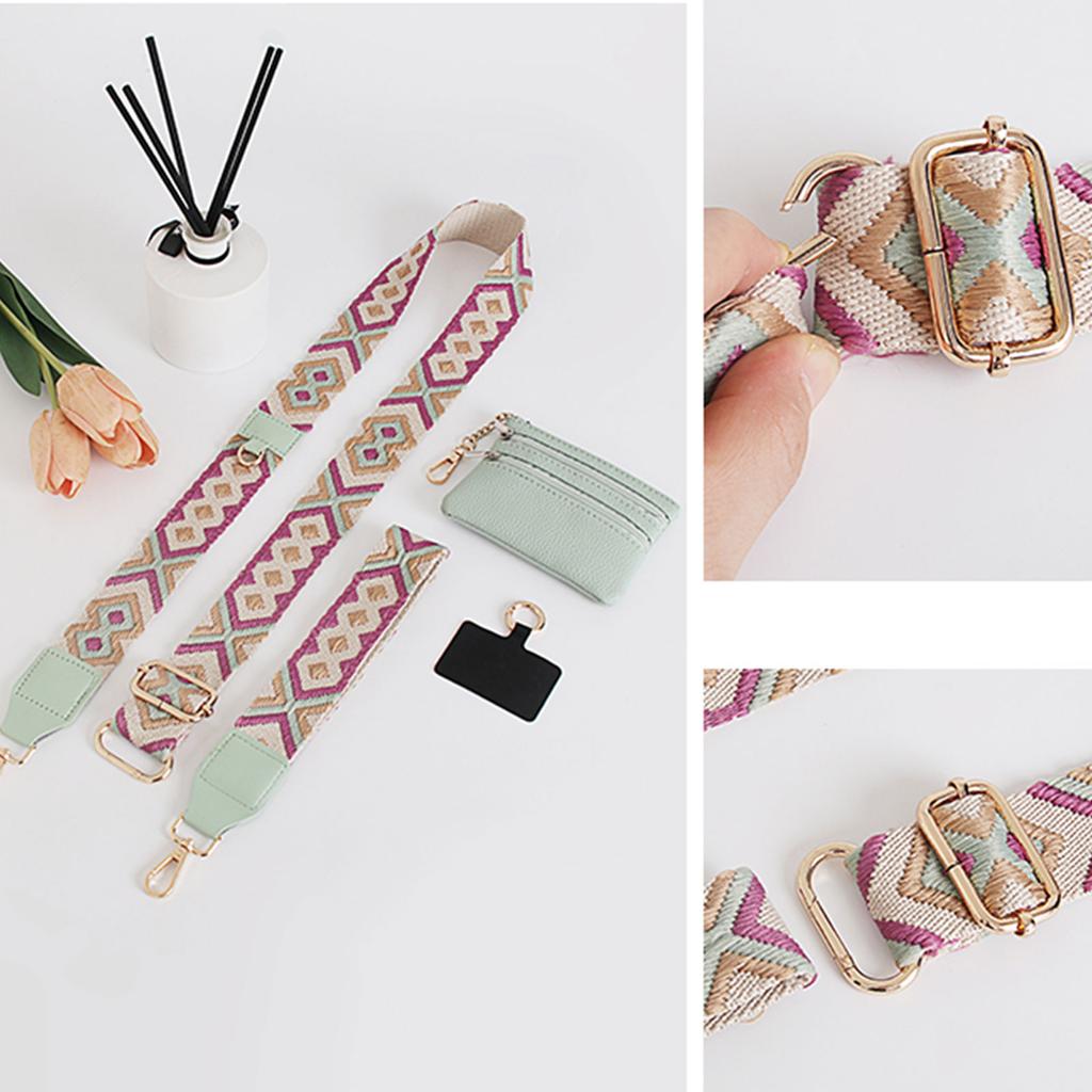 Регулируемый ремешок для телефона Многофункциональный ремешок для телефона Клипса и ремешок Ремешок для телефона с карманом на молнии Простой в использовании