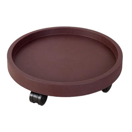 Круглая подставка для растений на колесиках, паллета для цветочного горшка с 4 колесиками, мобильная подставка для цветочного горшка, передвижная подставка для цветочного горшка, подставка для кашпо для использования в помещении и на улице