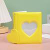 3-inch Solid Color Photo Album Love Hollow Photocard Holder With Heart Pendant Kpop Idol Cards Collect Book Polaroid Album