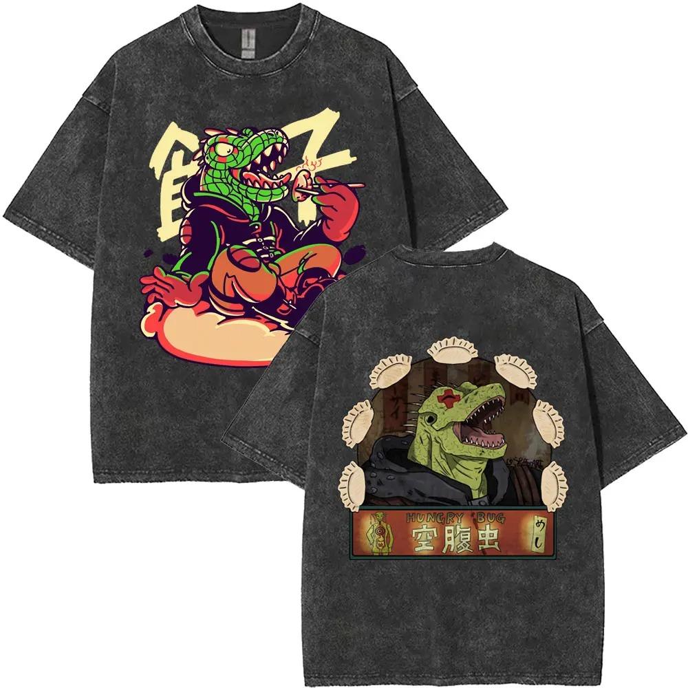 Anime Dorohedoro Kaiman Graphic Print TShirt Men Women Cotton Gothic Streetwear Hip Hop Fashion Summer Casual Oversized New Tee