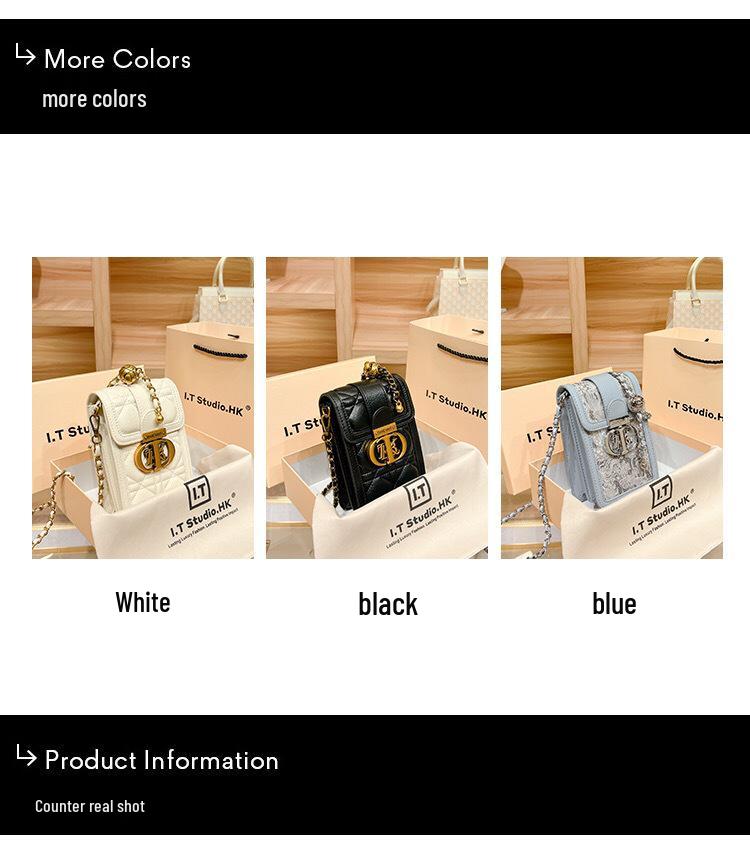 Barney Princess 2024 Роскошная мини-сумка-цепочка для телефона - Женская сумка через плечо и мессенджер из Южной Кореи