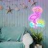 Фламинго Неоновая Вывеска Солнечная Волна Неоновый Светильник USB для Спальни Гостиной Свадебные Мероприятия Украшения Вечеринки Светодиодный Неоновый Светильник для Декора Стен