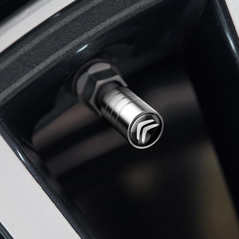 4pcs Metal Car Wheel Tire Valve Caps Stem Case Covers Accessories For Citroen C1 C2 C3 C4 Picasso C4L C5 C-ELYSEE DS C6 C8 Xsara ahq256