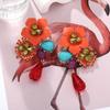 Bohemia Resin Flower Earrings Vintage Women Earrings Water Droplet Long Earrings  Jewelry Gifts