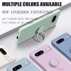 Чехол для Google Pixel 8 9 Finger Ring Stand Holder Slicone Cover для Pixel 9 Pro XL Solid Color Lens Protection Soft Phone Case